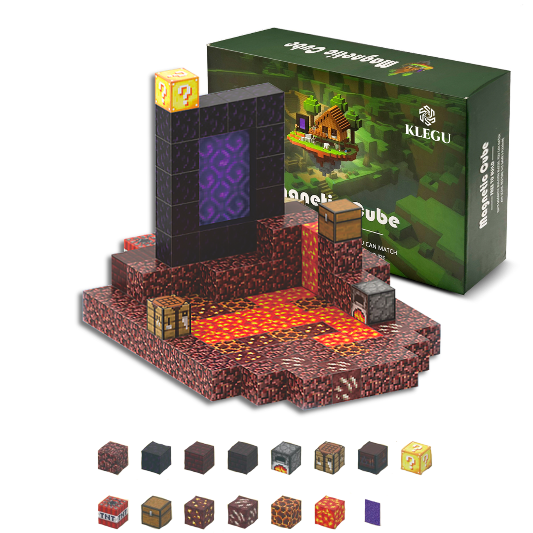 Onderwereld - 128 magnetische bouwblokken | Klegu