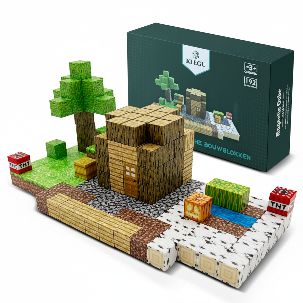 Huis van het dorpshoofd - 192 magnetische bouwblokken | Klegu