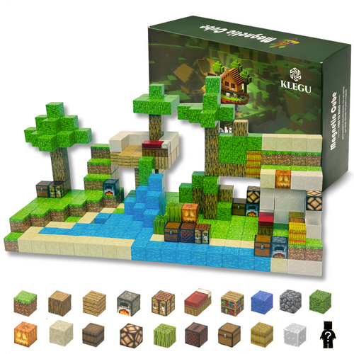 Jungle - 400 magnetische bouwblokken