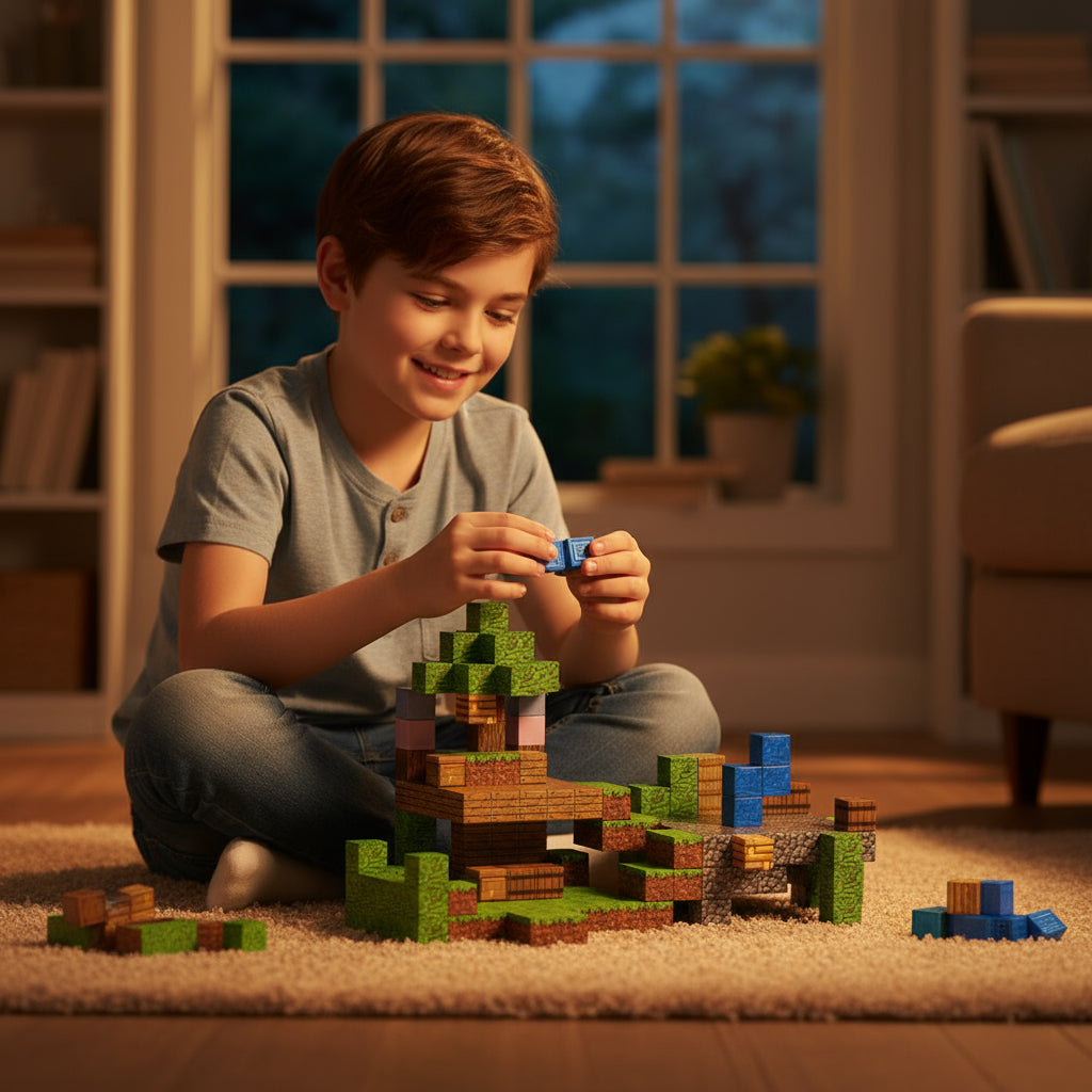 Boomhut - 216 magnetische bouwblokken | Klegu