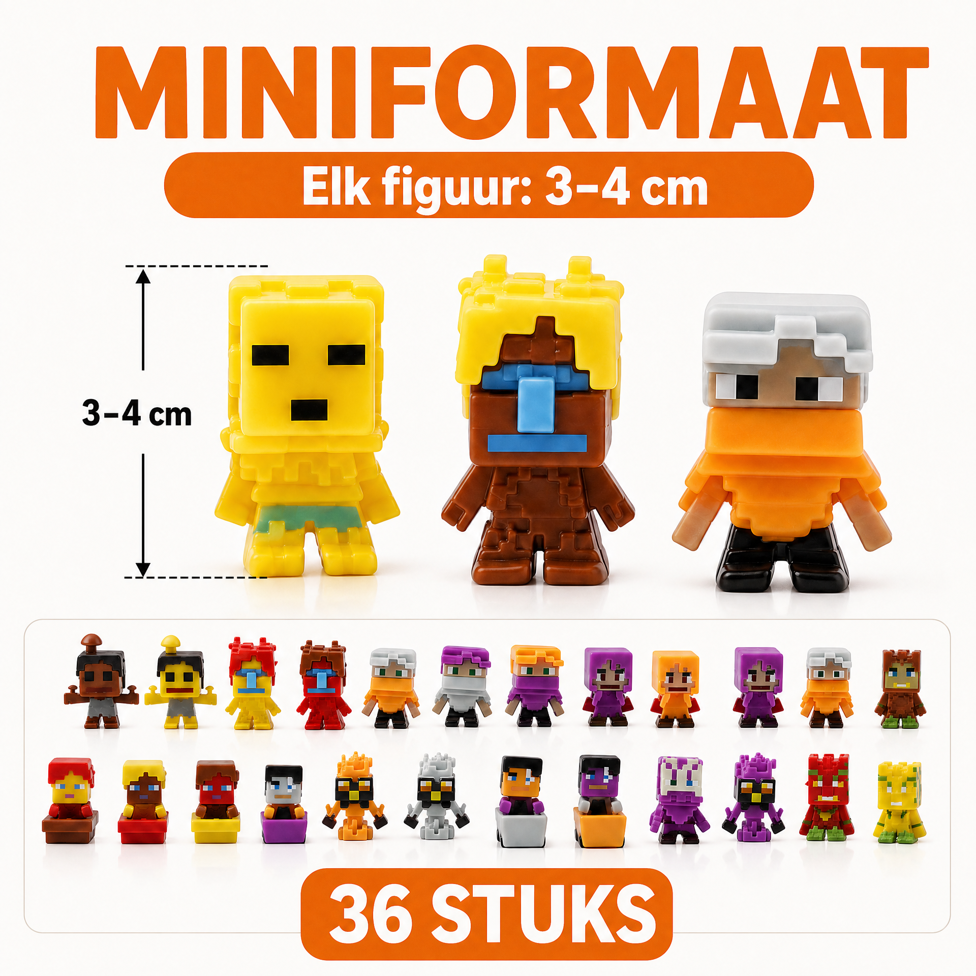 Minifigurenset - 36 delig