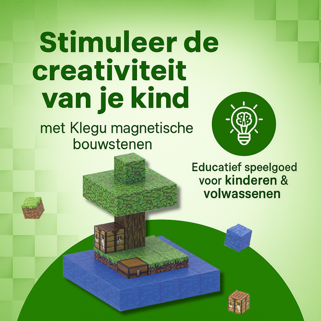 Mini eiland - 38 magnetische bouwblokken