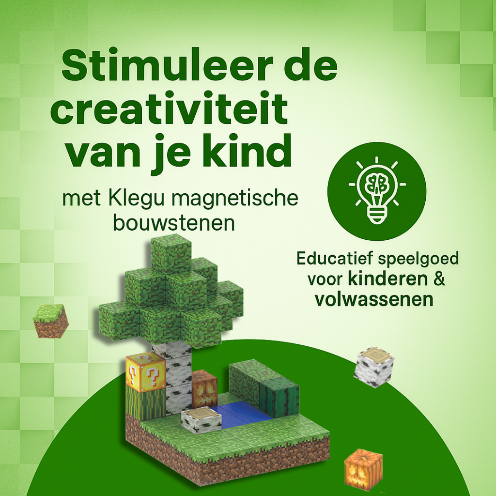 Mini bos - 48 magnetische bouwblokken