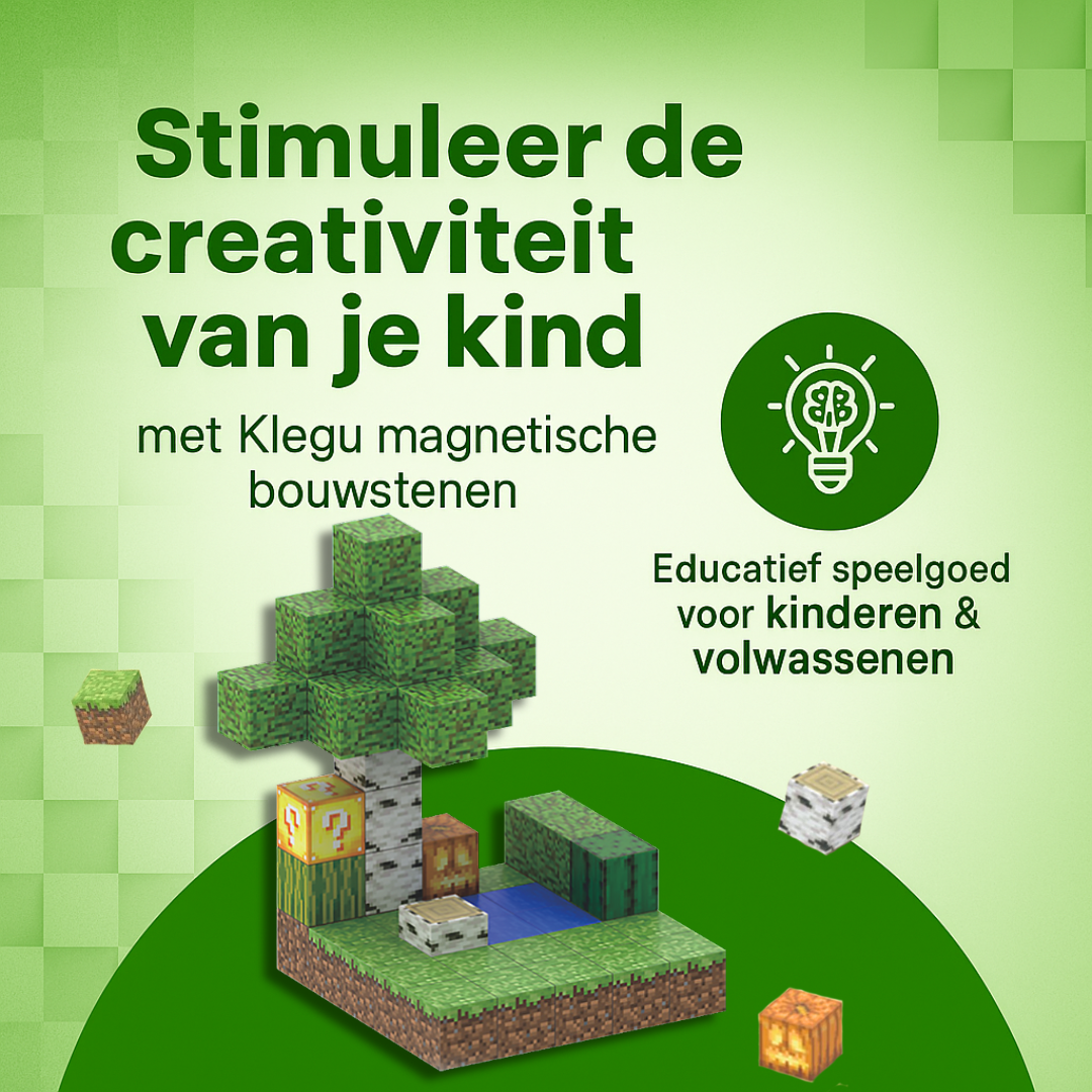 Mini bos - 48 magnetische bouwblokken