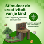 Junglehuis - 128 magnetische bouwblokken