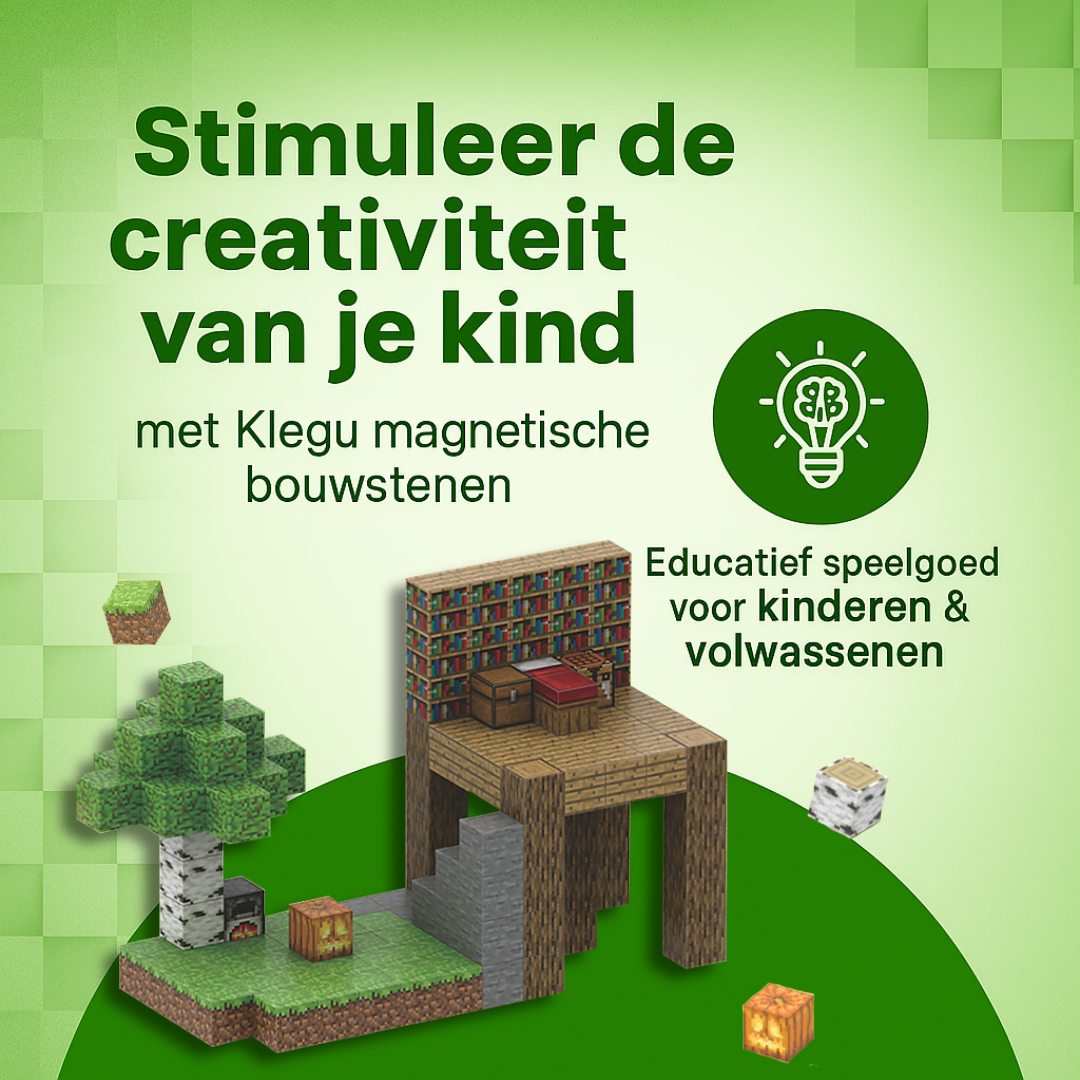 Junglehuis - 128 magnetische bouwblokken