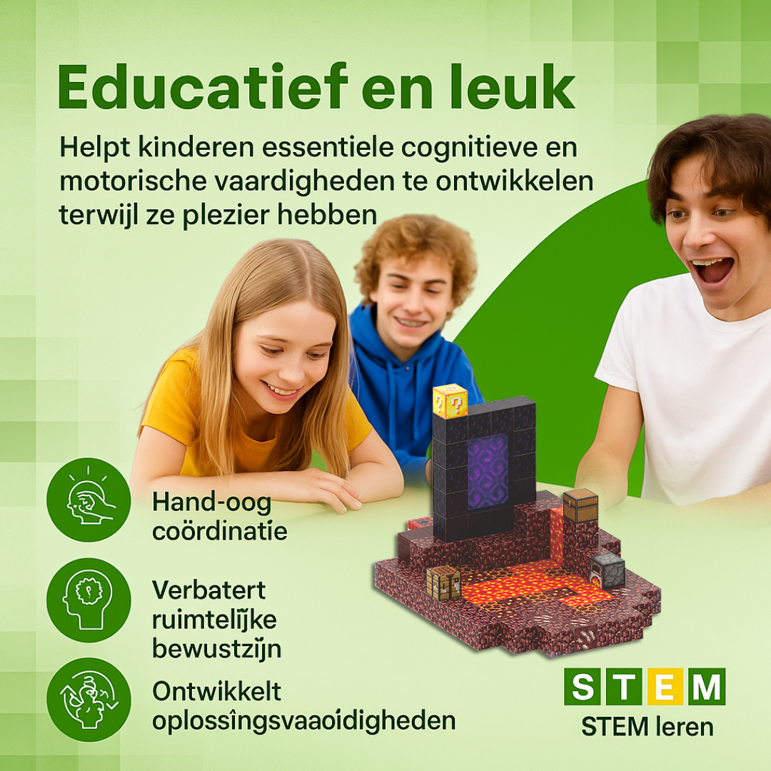 Onderwereld - 128 magnetische bouwblokken