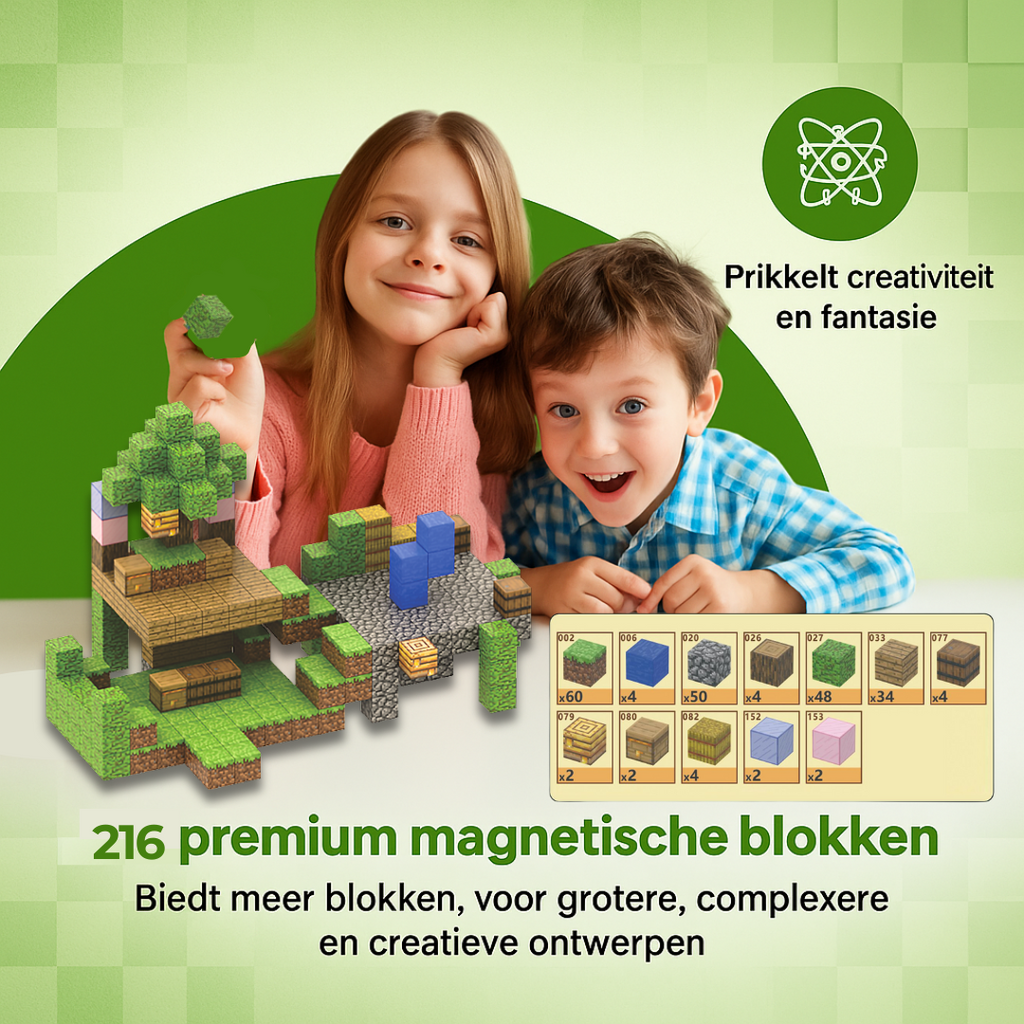 Boomhut - 216 magnetische bouwblokken