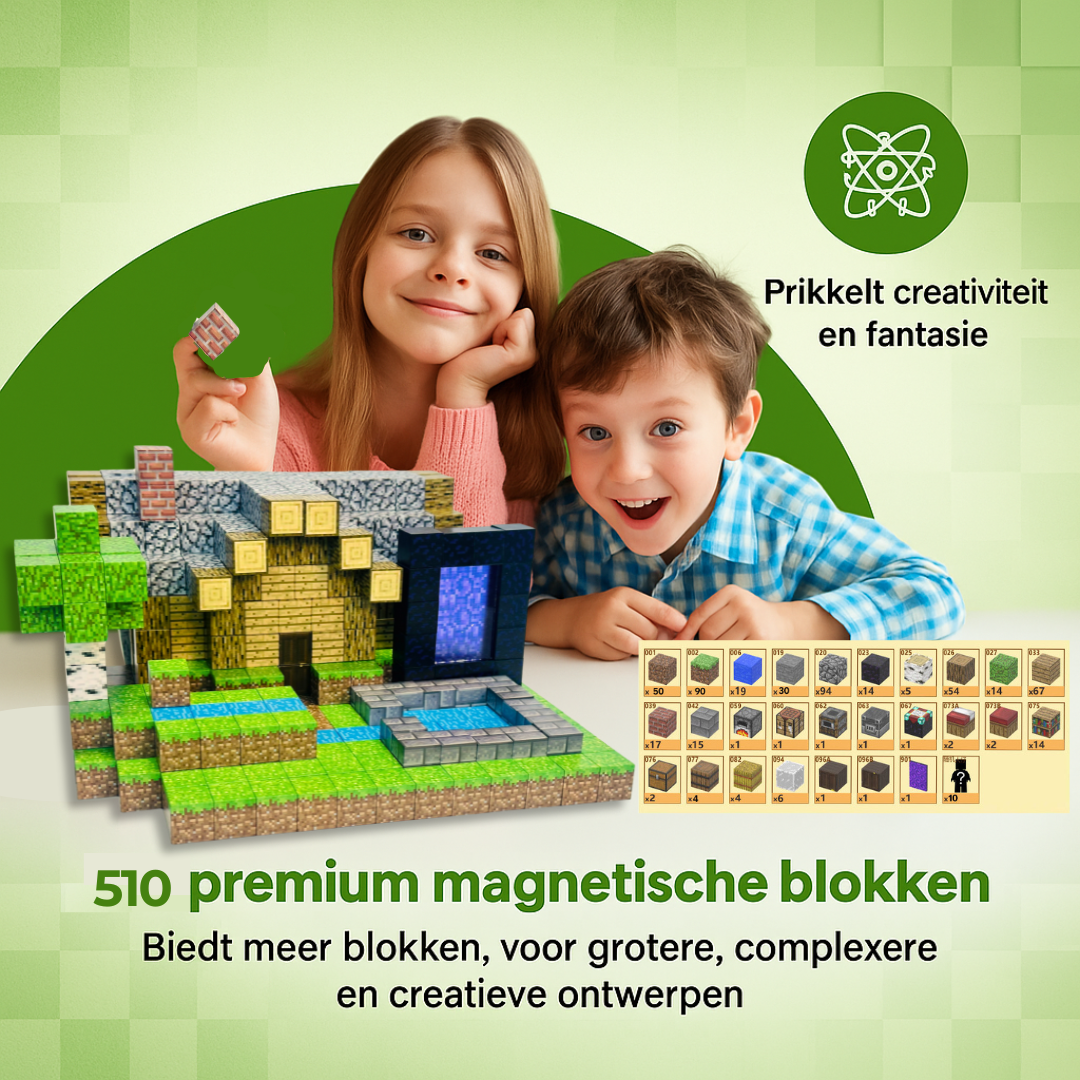 Villa - 510 magnetische bouwblokken