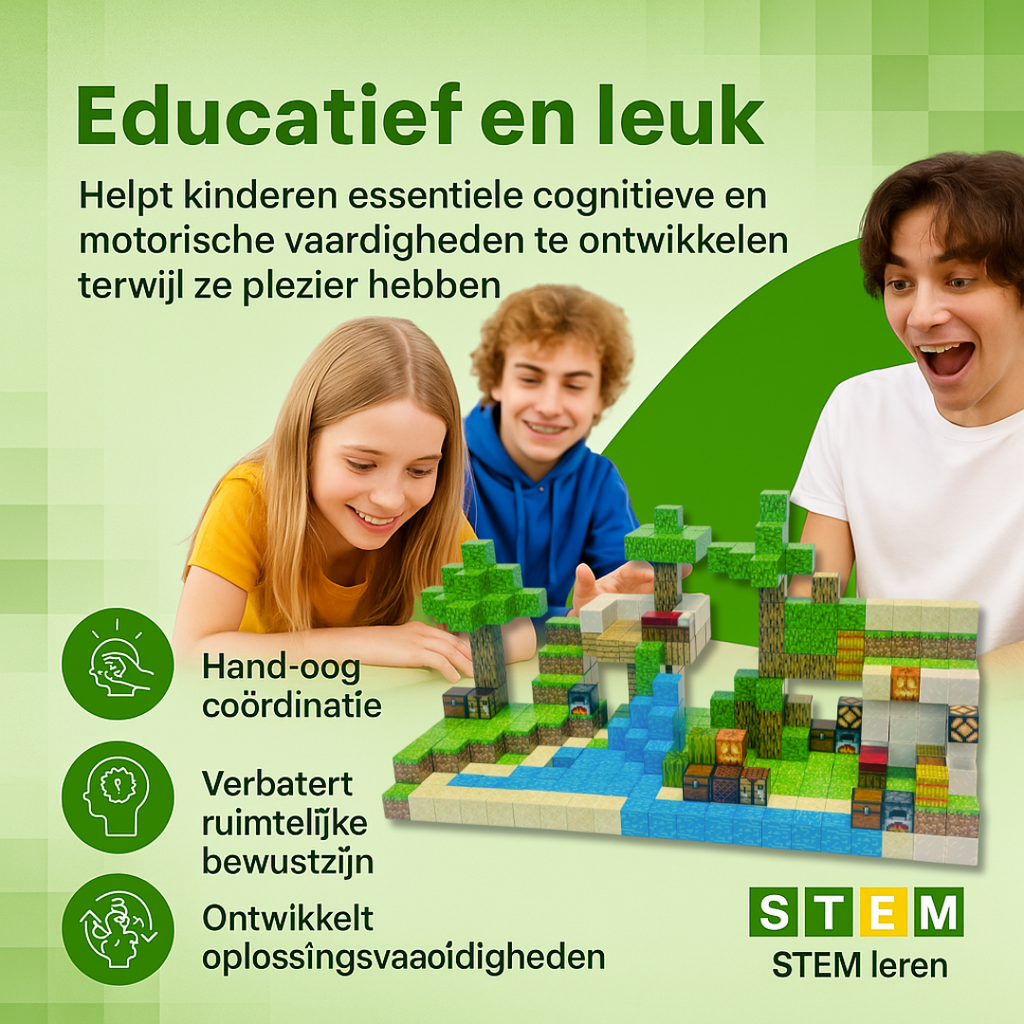 Jungle - 400 magnetische bouwblokken