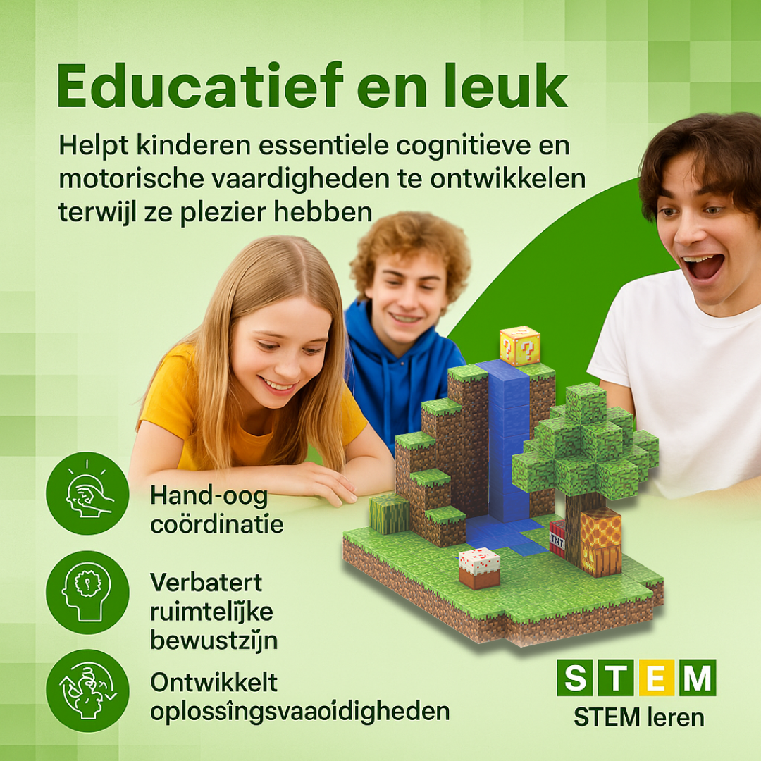 Waterval - 128 magnetische bouwblokken