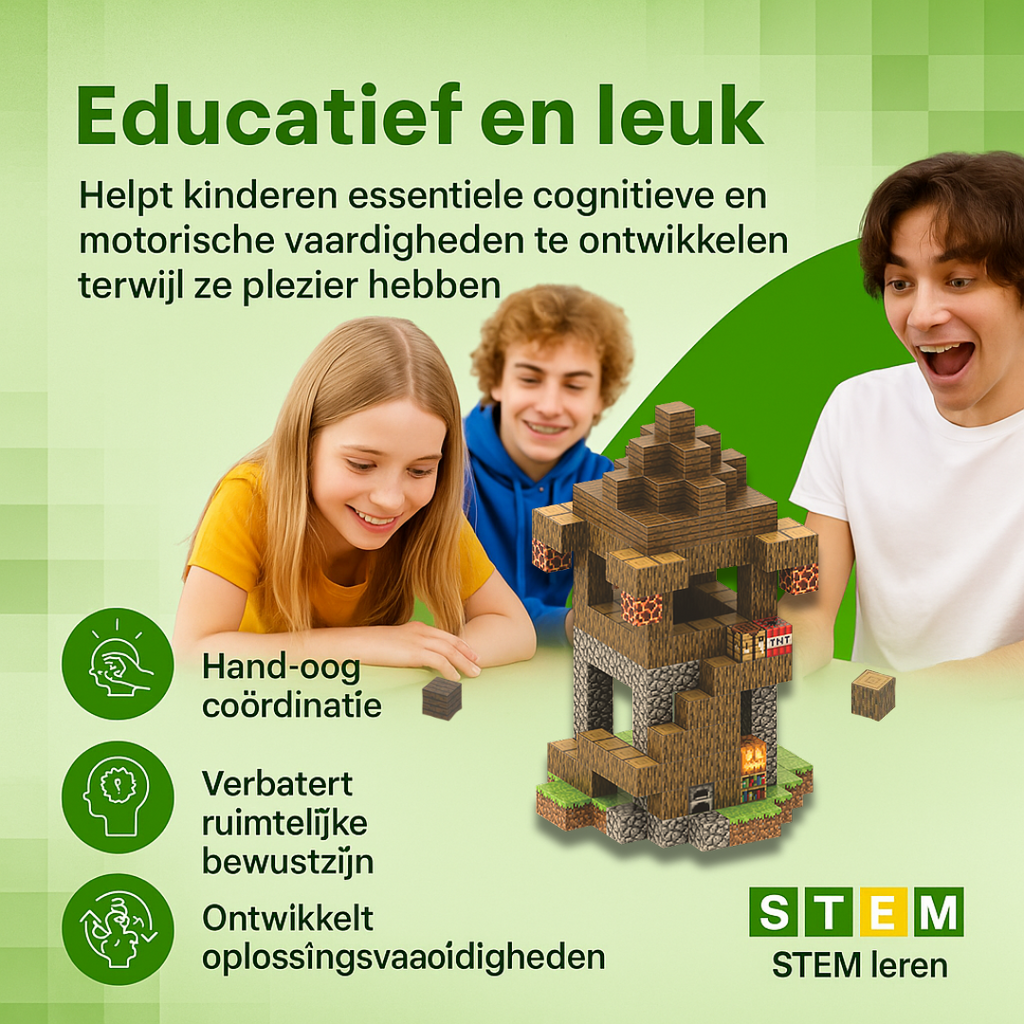 Uitkijktoren - 224 magnetische bouwblokken