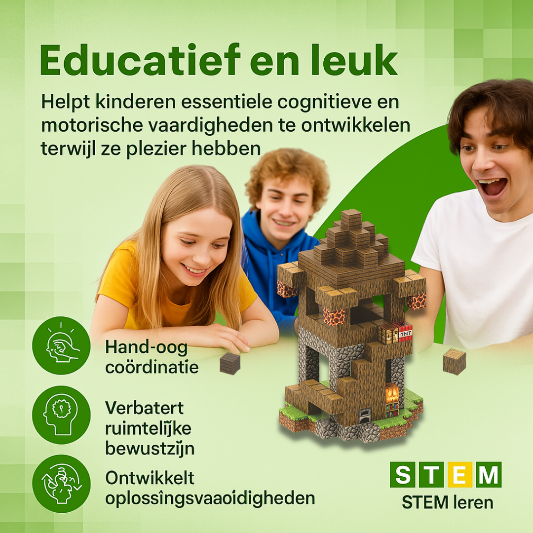 Uitkijktoren - 224 magnetische bouwblokken