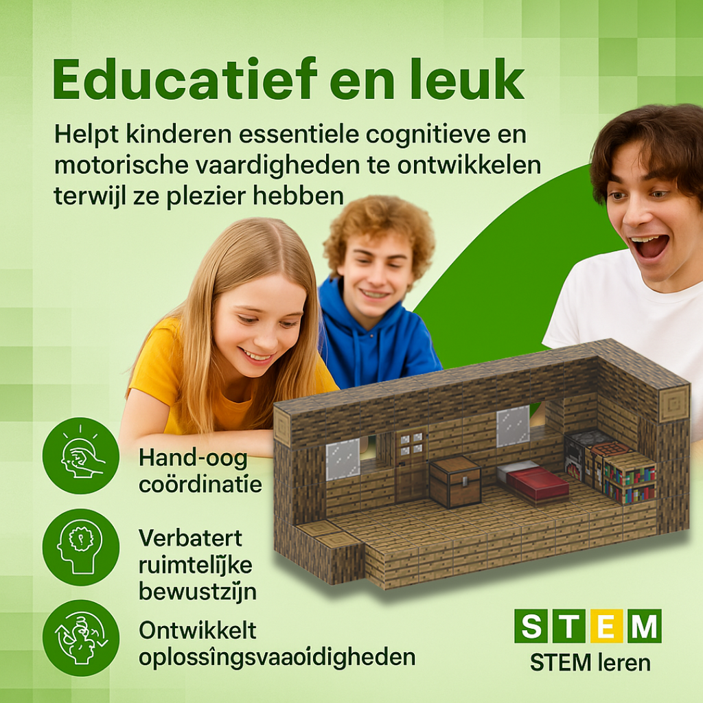Luxe blokhut - 80 magnetische bouwblokken