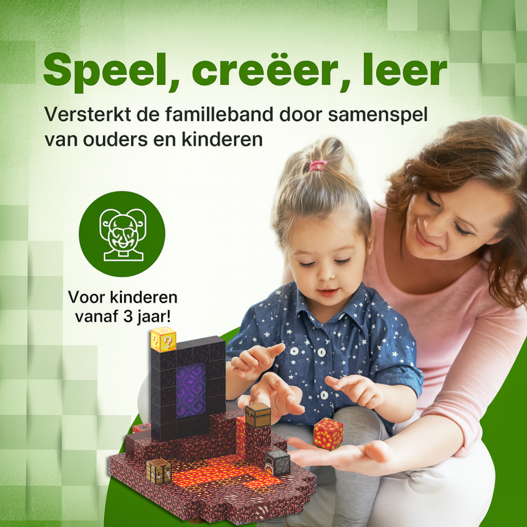 Onderwereld - 128 magnetische bouwblokken