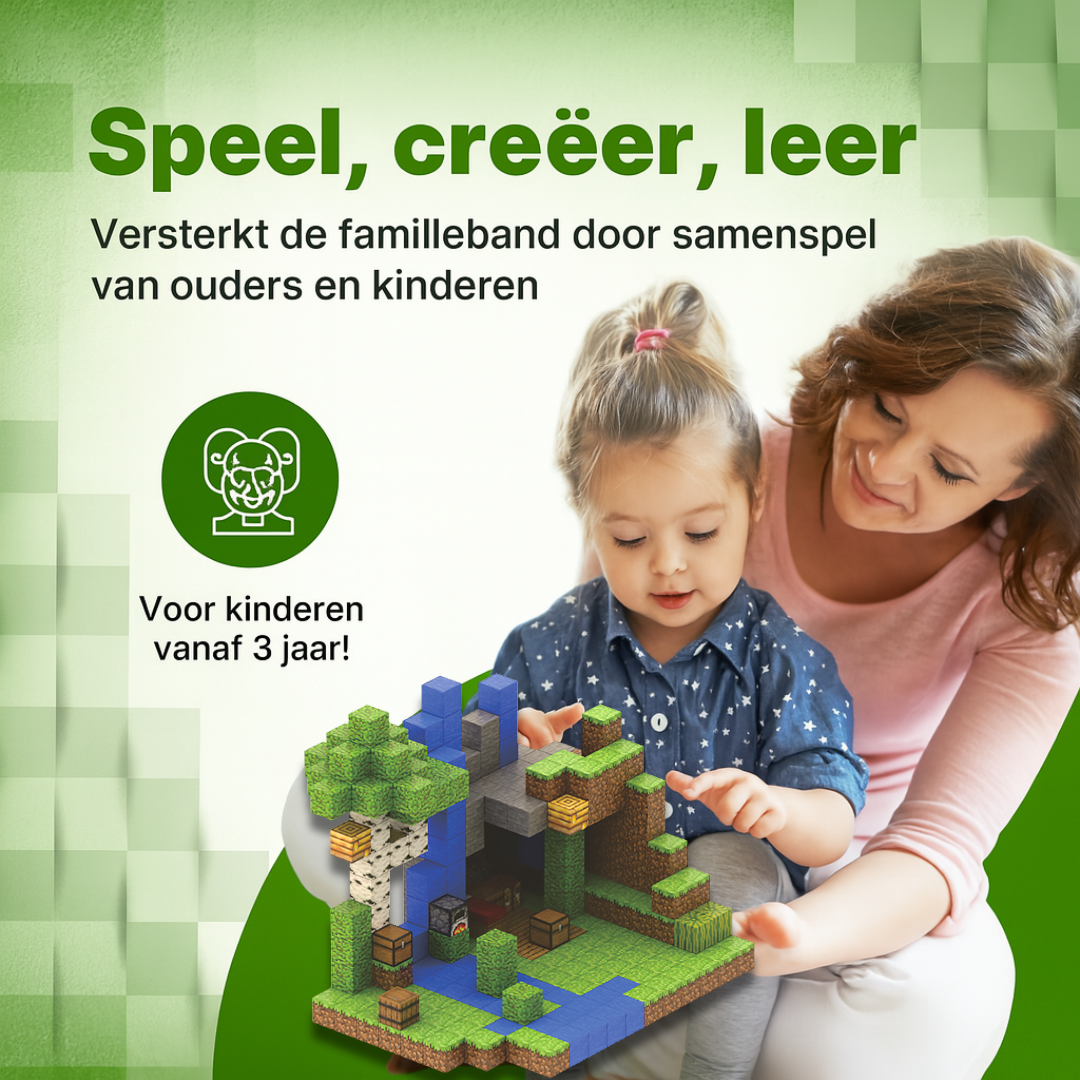 Jungle creek - 300 magnetische bouwblokken