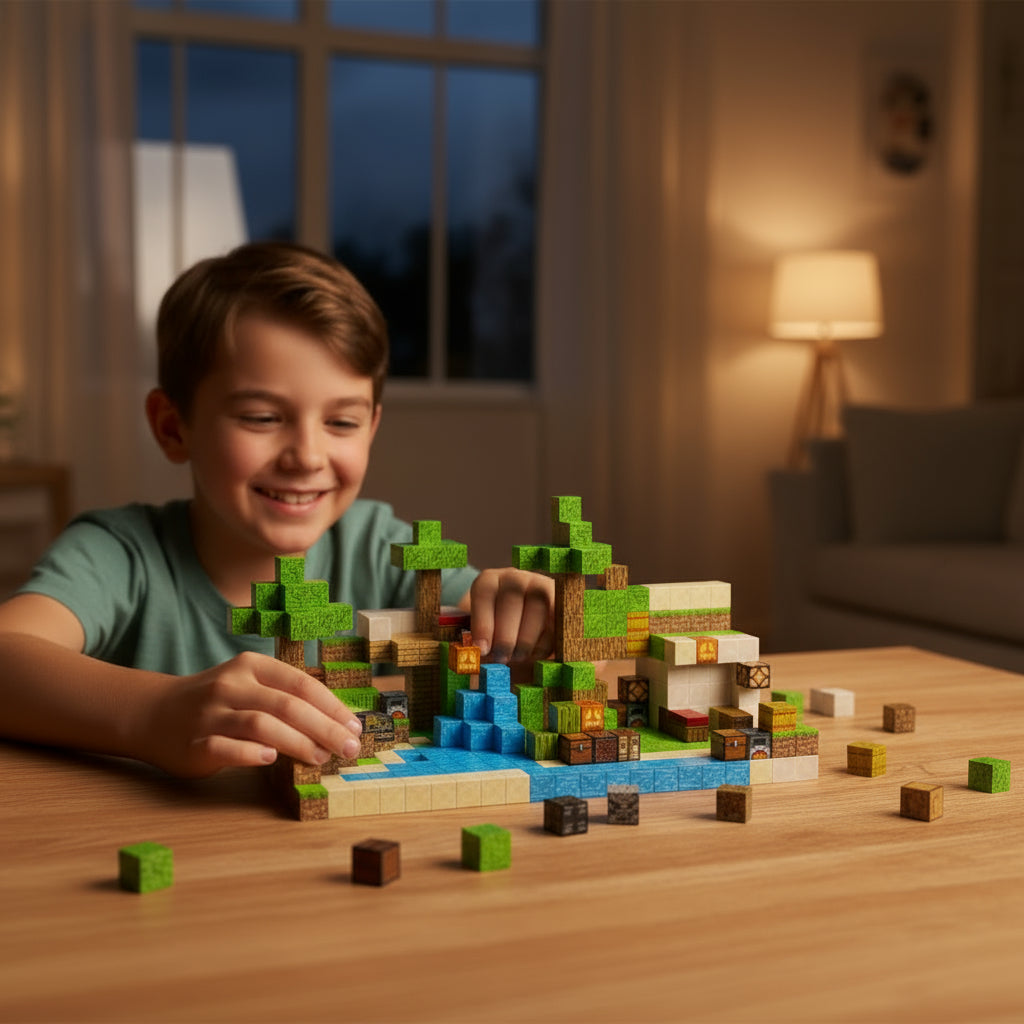 Jungle - 400 magnetische bouwblokken | Klegu