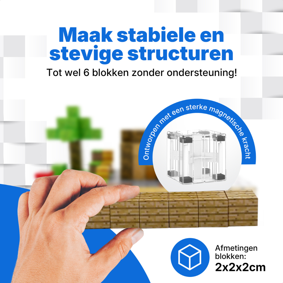 Jungle - 400 magnetische bouwblokken | Klegu