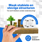 Jungle - 400 magnetische bouwblokken