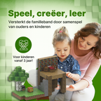 Junglehuis - 128 magnetische bouwblokken