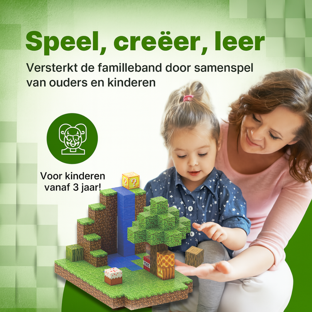 Waterval - 128 magnetische bouwblokken