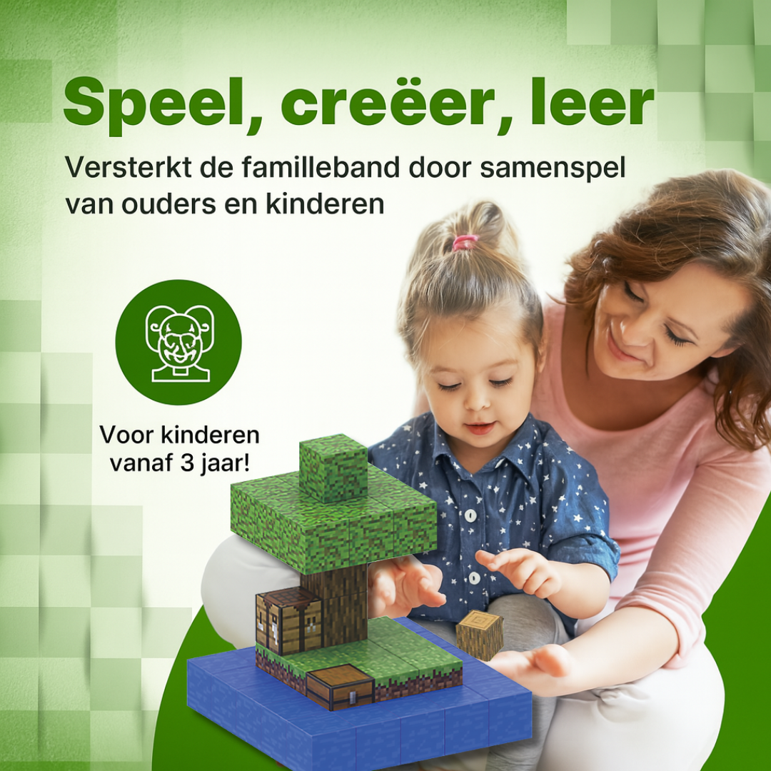 Mini eiland - 38 magnetische bouwblokken