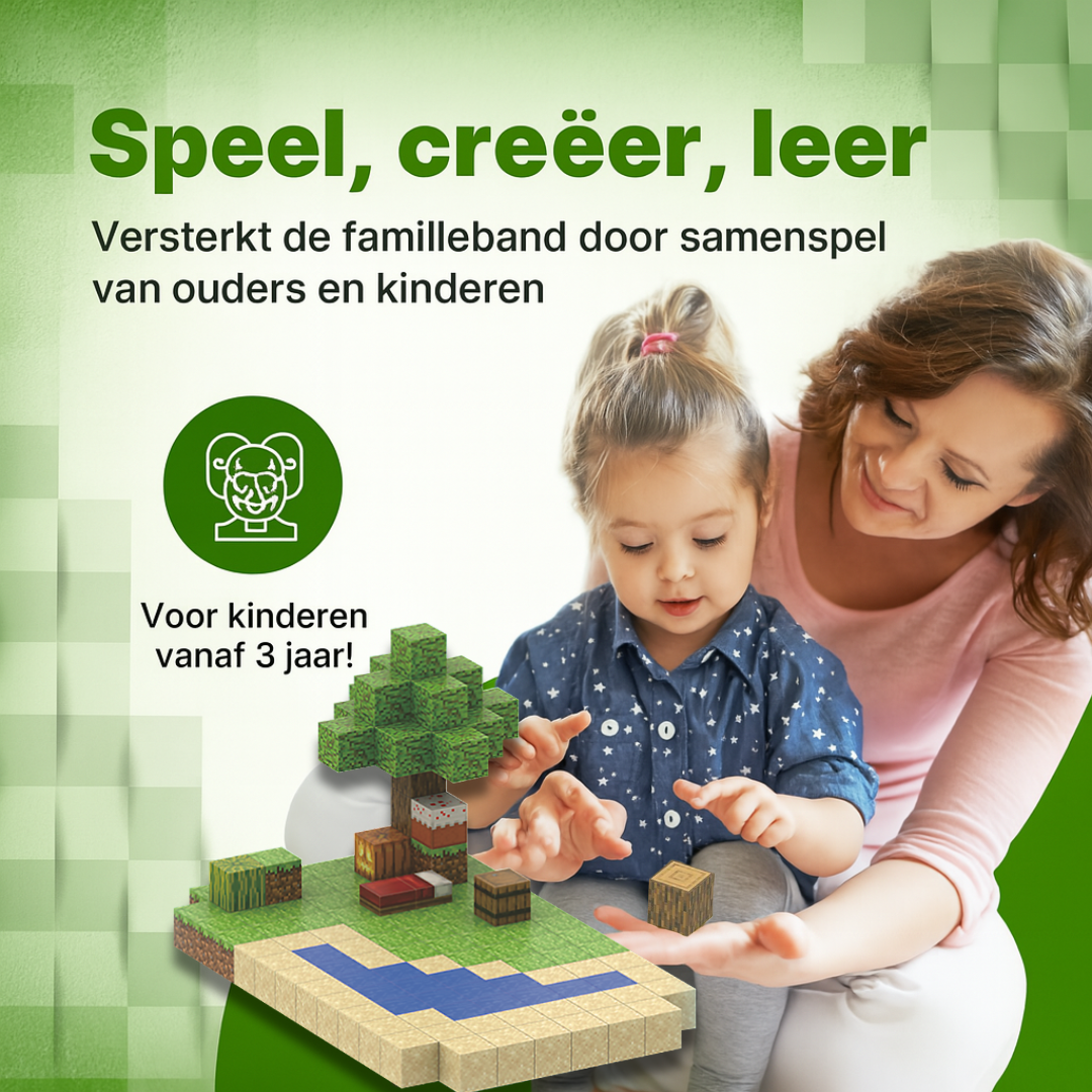 Strand - 128 magnetische bouwblokken