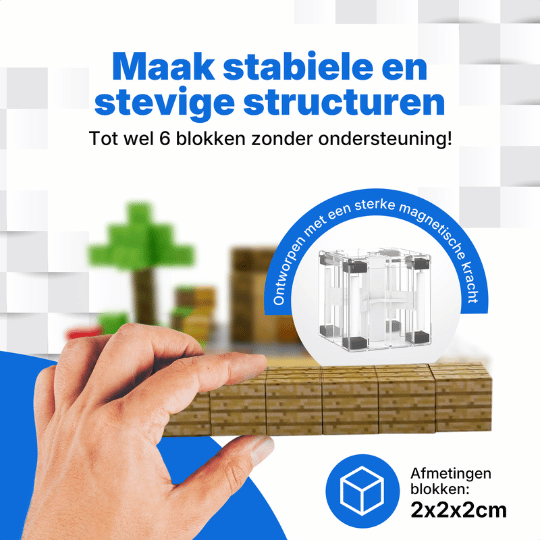 Mini eiland - 38 magnetische bouwblokken
