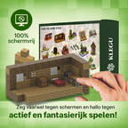 Luxe blokhut - 80 magnetische bouwblokken