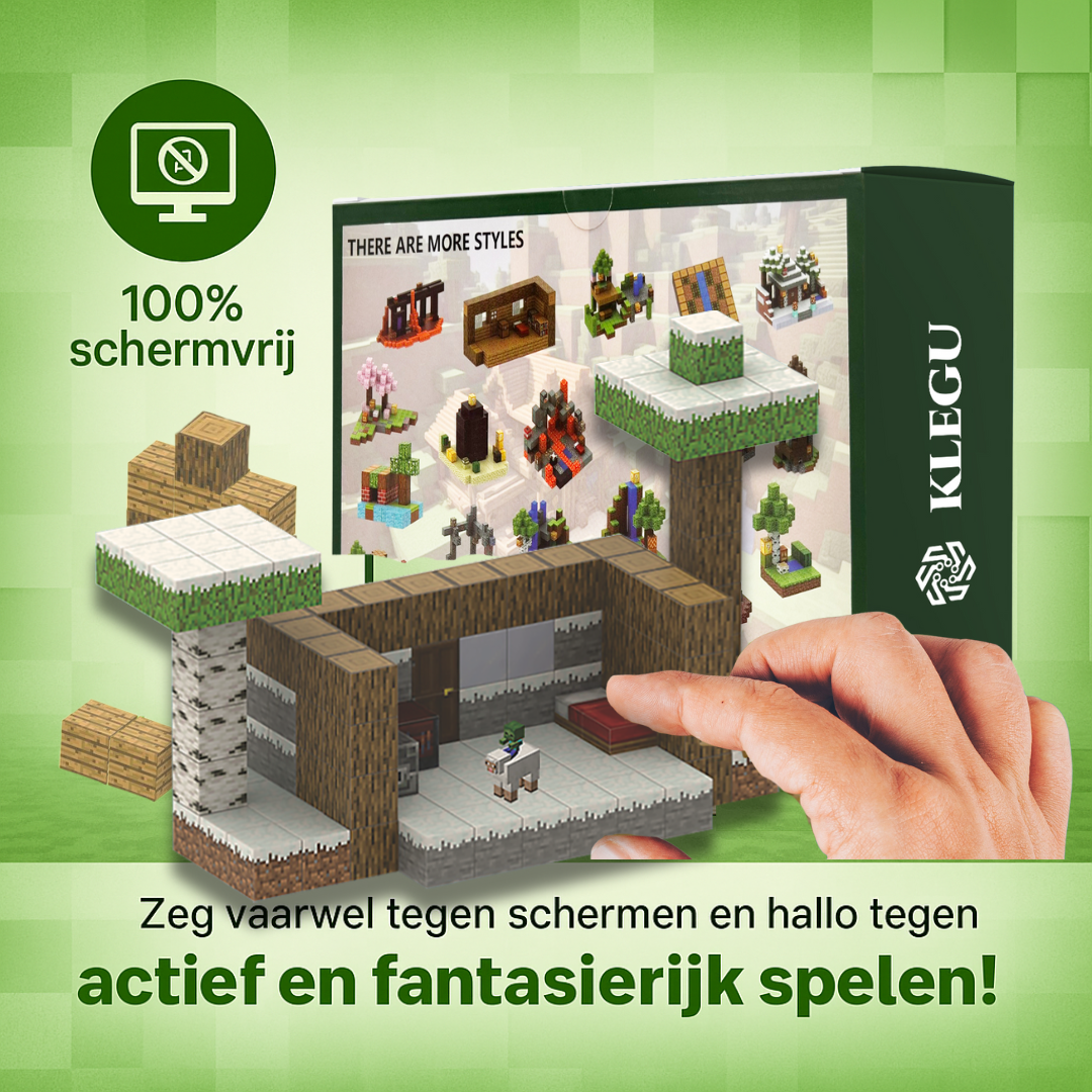 Sneeuwhut - 128 magnetische bouwblokken