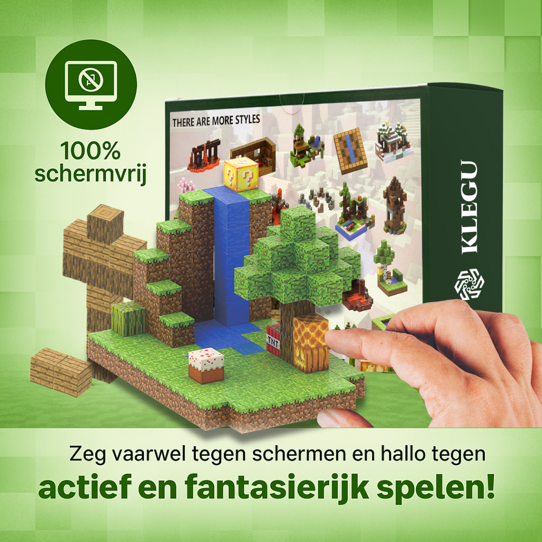 Waterval - 128 magnetische bouwblokken