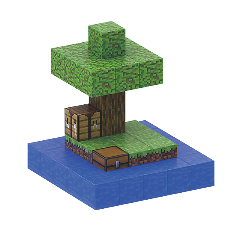 Mini eiland - 38 magnetische bouwblokken