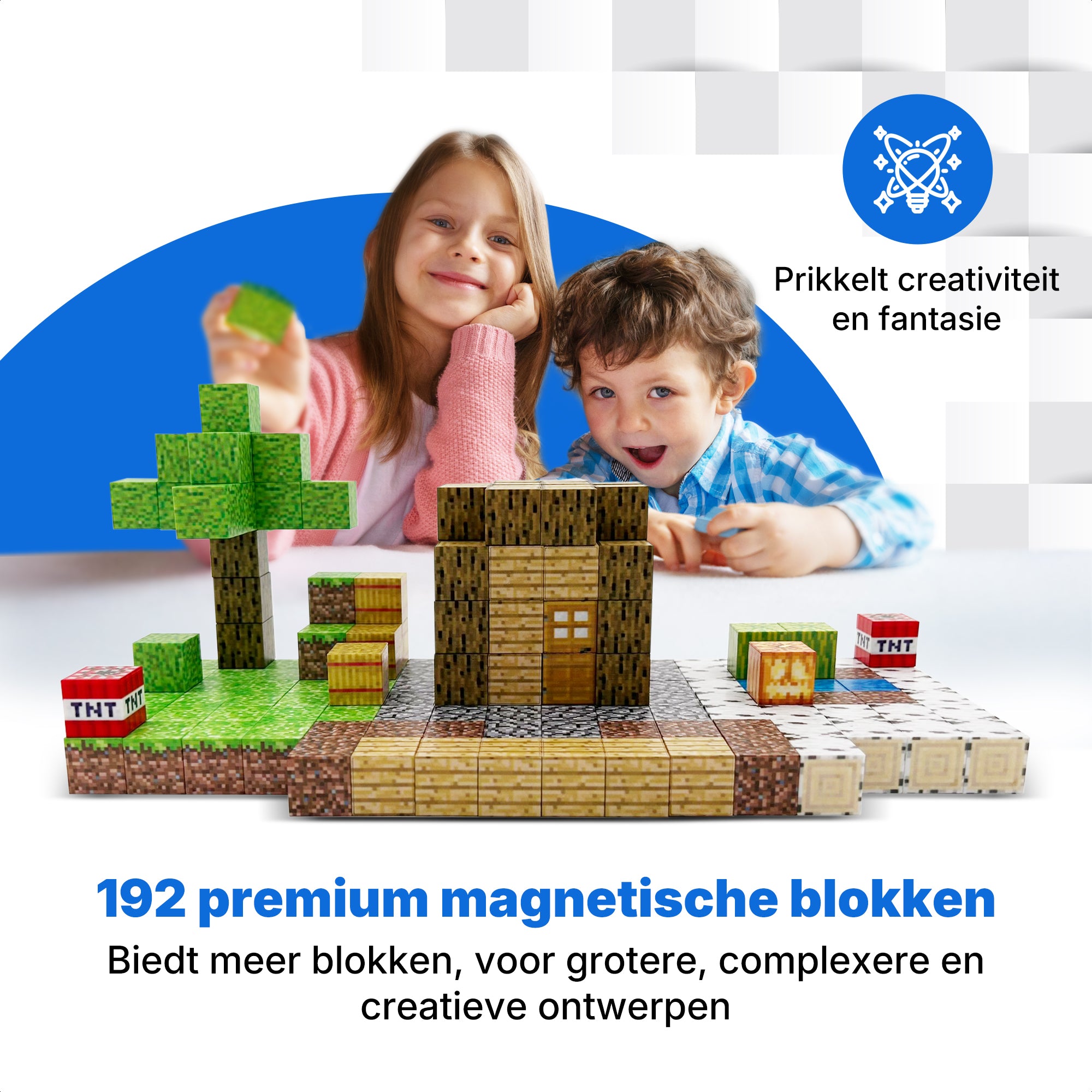 Huis van het dorpshoofd - 192 magnetische bouwblokken