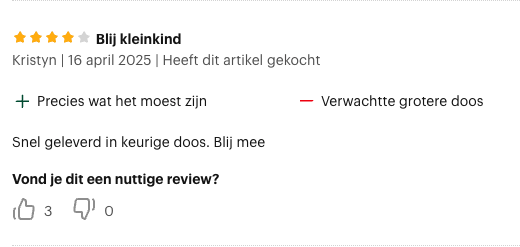 Review foto van Kristyn