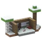 Sneeuwhut - 128 magnetische bouwblokken
